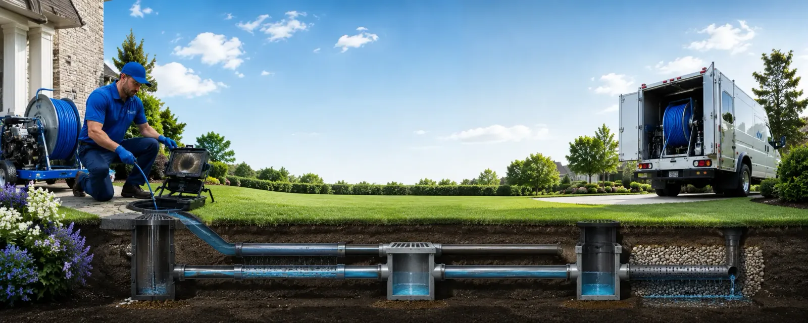 Outdoor drain cleaning information for Brushton, NY